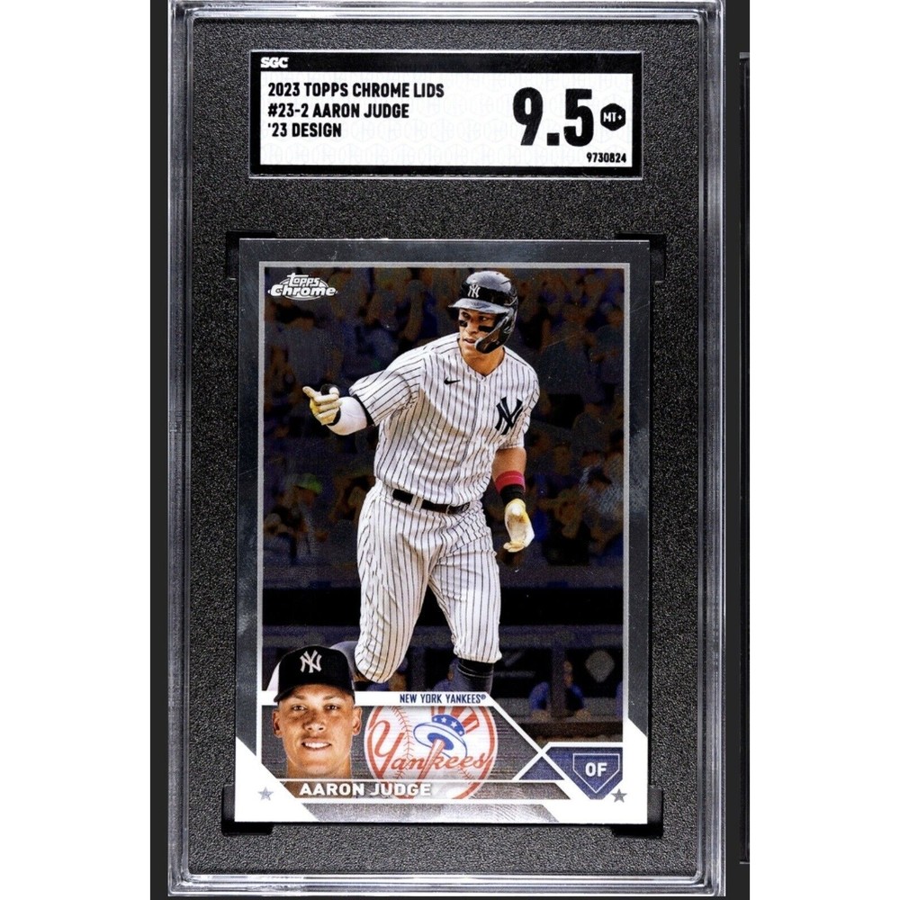 2023 Topps Chrome Lids Aaron Judge New York Yankees #23-2 SGC 9.5
